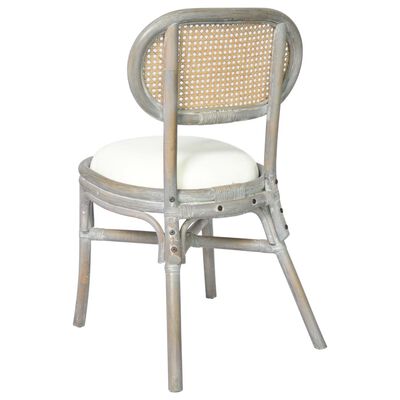 vidaXL Jídelní židle 2 ks šedé plátno