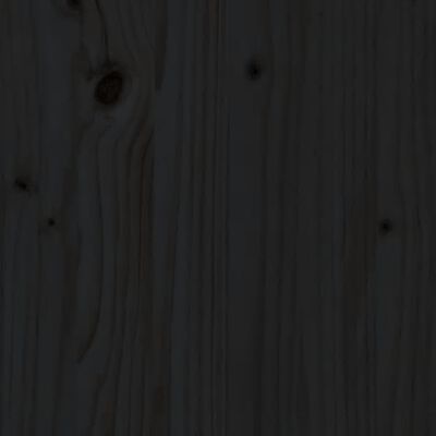 vidaXL Zahradní stůl černý 203,5 x 100 x 76 cm masivní borové dřevo