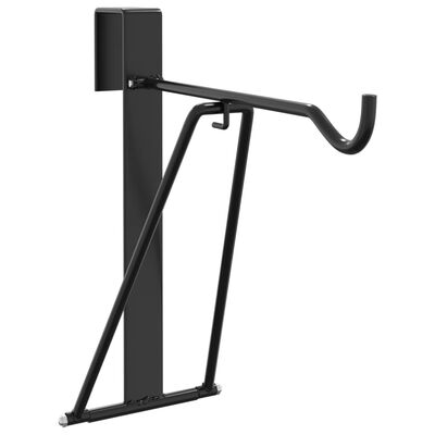 vidaXL Skládací stojan na sedlo přenosný černý ocel
