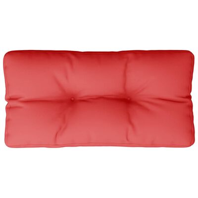 vidaXL Poduška na palety červená 80 x 40 x 12 cm textil