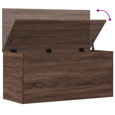 vidaXL Úložný box hnědý dub 100 x 42 x 46 cm kompozitní dřevo