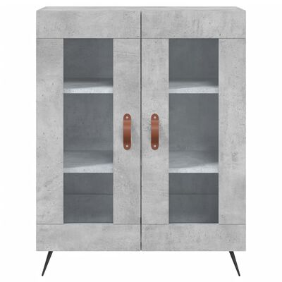 vidaXL Skříň highboard betonově šedá 69,5x34x180 cm kompozitní dřevo