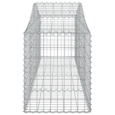 vidaXL Klenuté gabionové koše 40 ks 200x50x60/80 cm pozinkované železo