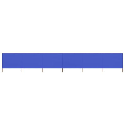 vidaXL 6dílná zástěna proti větru látková 800 x 160 cm azurově modrá