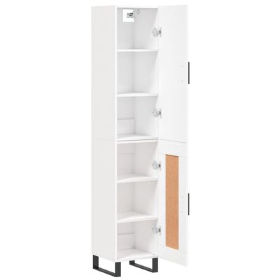 vidaXL Skříň highboard bílá 34,5 x 34 x 180 cm kompozitní dřevo