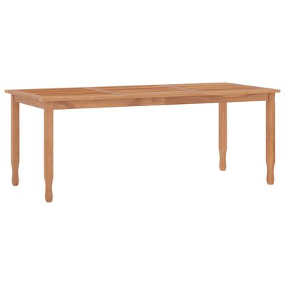 vidaXL Zahradní jídelní stůl 200 x 90 x 75 cm masivní teak