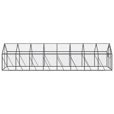 vidaXL Voliéra antracitová 1,79 x 8 x 1,85 m hliník