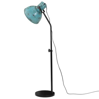 vidaXL Stojací lampa 25 W modrá patina 30 x 30 x 90–150 cm E27