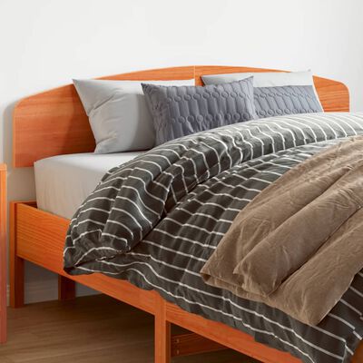 vidaXL Čelo postele voskově hnědé 160 cm masivní borové dřevo