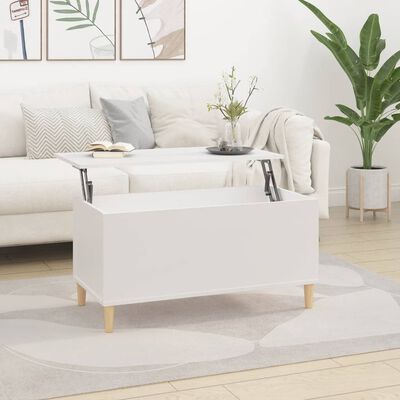 vidaXL Konferenční stolek bílý 90 x 44,5 x 45 cm kompozitní dřevo
