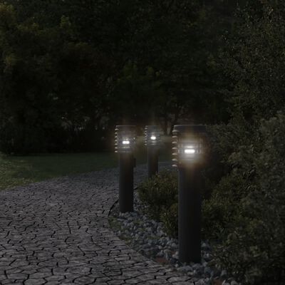 vidaXL Venkovní stojací lampa černá 60 cm nerezová ocel