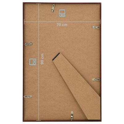 vidaXL Fotorámečky koláž 3 ks na zeď nebo stůl bronzové 70 x 90 cm MDF