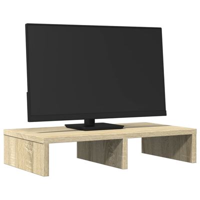 vidaXL Stojan na monitor dub sonoma 50 x 27 x 10 cm kompozitní dřevo