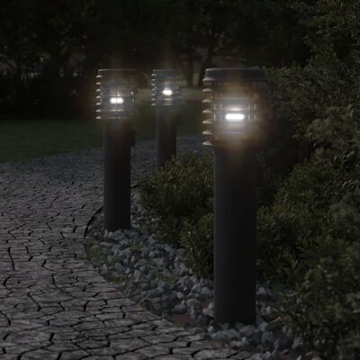 vidaXL Venkovní stojací lampa černá 60 cm nerezová ocel