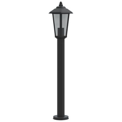 vidaXL Venkovní stojací lampa černá 80 cm nerezová ocel