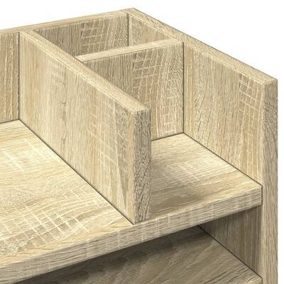 vidaXL Stolní organizér dub sonoma 44,5 x 24 x 25 cm kompozitní dřevo