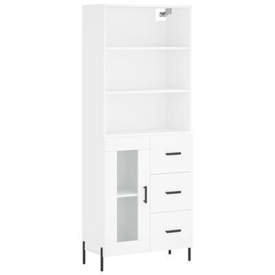 vidaXL Skříň highboard bílá 69,5 x 34 x 180 cm kompozitní dřevo