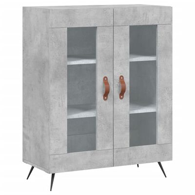 vidaXL Skříň highboard betonově šedá 69,5x34x180 cm kompozitní dřevo