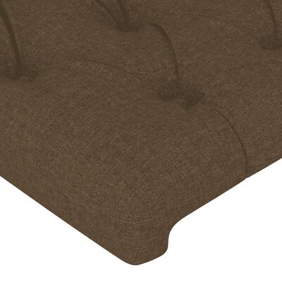 vidaXL Box spring postel s matrací tmavě hnědá 80x200 cm textil