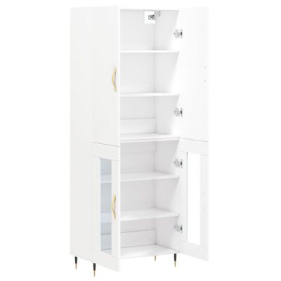 vidaXL Skříň highboard bílá 69,5 x 34 x 180 cm kompozitní dřevo