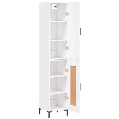 vidaXL Skříň highboard bílá 34,5 x 34 x 180 cm kompozitní dřevo