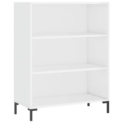 vidaXL Skříň highboard lesklá bílá 69,5 x 34 x 180 cm kompozitní dřevo