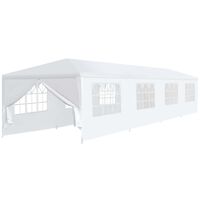 vidaXL Zahradní party stan 3x12 m bílý