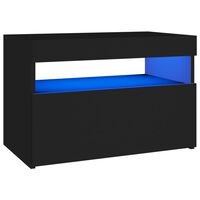 vidaXL TV skříňka s LED osvětlením černá 60 x 35 x 40 cm