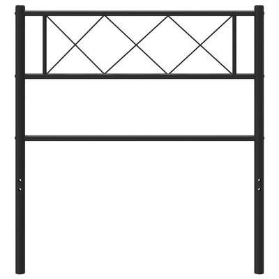 vidaXL Kovové čelo postele černé 75 cm