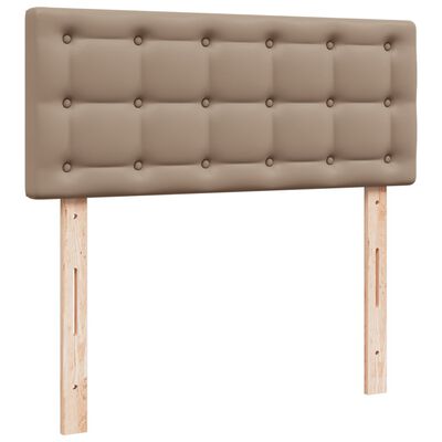 vidaXL Box spring postel s matrací cappuccino 100x200 cm umělá kůže