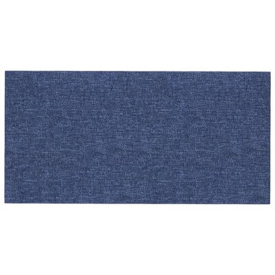 vidaXL Nástěnné panely 12 ks modré 30 x 15 cm textil 0,54 m²