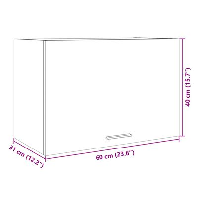 vidaXL Horní skříňka dub sonoma 60 x 31 x 40 cm dřevotříska