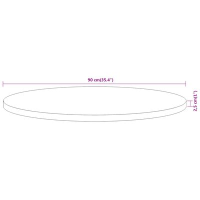 vidaXL Stolní deska Ø 90 x 2,5 cm kulatá masivní akáciové dřevo