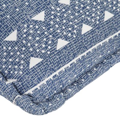 vidaXL Sedací vak indigový textil patchwork