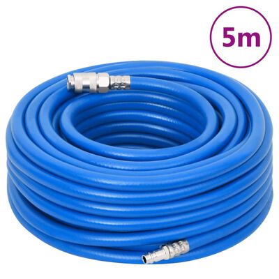 vidaXL Vzduchová hadice modrá 0,6" 5 m PVC