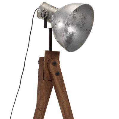 vidaXL Stojací lampa 25 W vintage stříbrná 45 x 45 x 120 cm E27