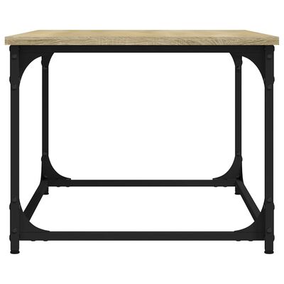 vidaXL Konferenční stolek dub sonoma 80 x 50 x 40 cm kompozit a železo