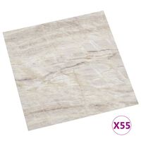 vidaXL Samolepicí podlahové desky 55 ks PVC 5,11 m² béžové