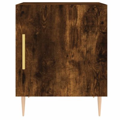 vidaXL Noční stolek kouřový dub 40 x 40 x 50 cm kompozitní dřevo