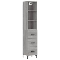 vidaXL Skříň highboard šedá sonoma 34,5 x 34 x 180 cm kompozitní dřevo