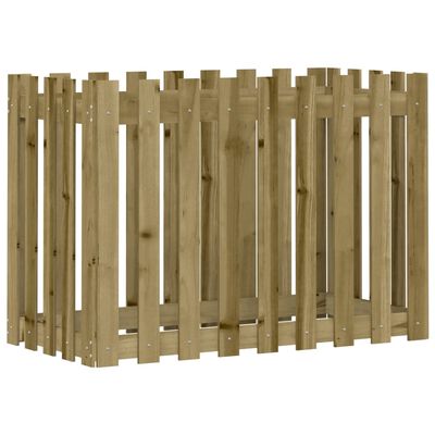 vidaXL Vyvýšený záhon plotový design 100x50x70cm impregnovaná borovice
