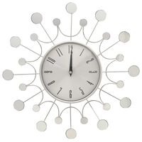 325165 vidaXL Wall Clock Silver 40 cm Metal