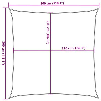 vidaXL Plachta proti slunci 160 g/m² světle zelená 3 x 3 m HDPE