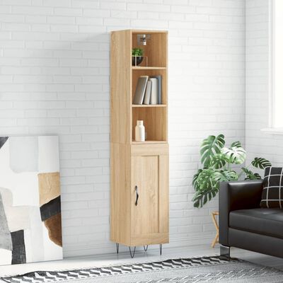 vidaXL Skříň highboard dub sonoma 34,5 x 34 x 180 cm kompozitní dřevo