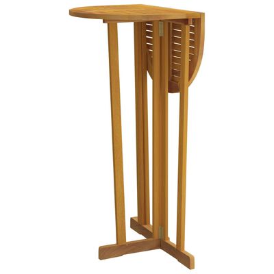 VidaXL Skládací barový stůl 90 x 65 x 105 cm masivní teakové dřevo