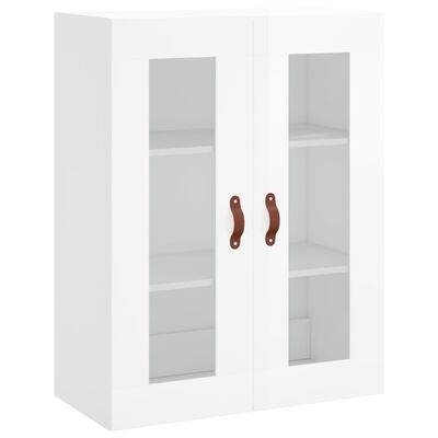 vidaXL Skříň highboard lesklá bílá 69,5 x 34 x 180 cm kompozitní dřevo