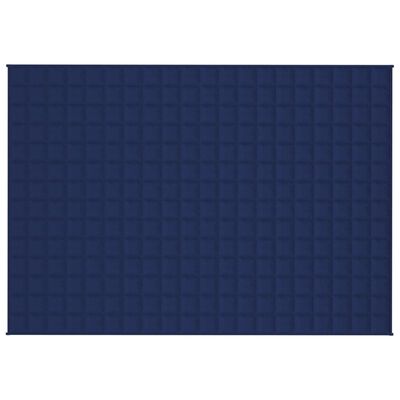 vidaXL Zátěžová deka modrá 140 x 200 cm 10 kg textil