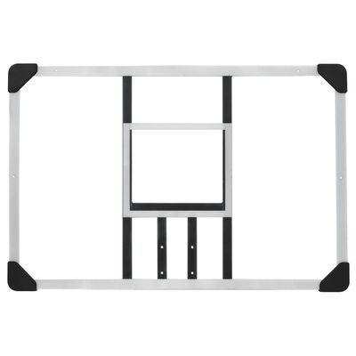 vidaXL Basketbalový koš s průhlednou deskou 90x60x2,5 cm polykarbonát