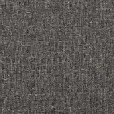 vidaXL Rám postele s čelem tmavě šedý 120 x 190 cm textil