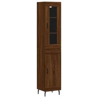 vidaXL Skříň highboard hnědý dub 34,5 x 34 x 180 cm kompozitní dřevo